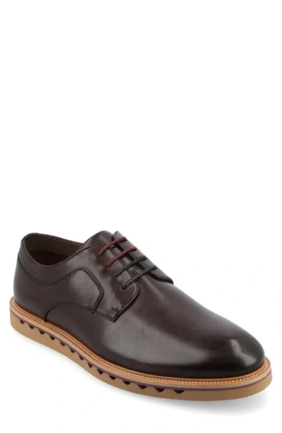 Vance Co. William Tru Comfort Plain Toe Derby In Bordeaux