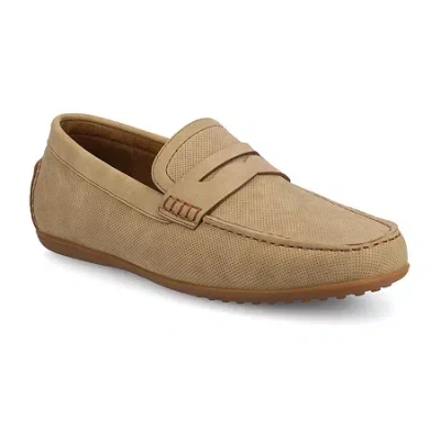 Vance Co. Yates Mens Round Closed Toe Loafers In Brown