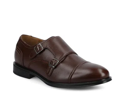 Vance Dillon Monk Strap Slipon In Brown