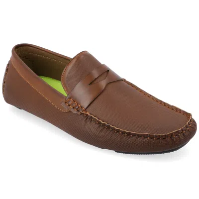Vance Isaiah Driving Loafer In Brown