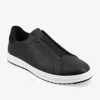 Vance Matteo Sneakers Mens Black White Faux Leather Slip On Shoes Gal1932 In Black