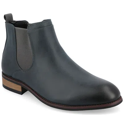 Vance Men & Apos;s Landon Medium And Wide Width Chelsea Dress Boot In Blue