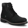Vance Men's Yukkon Medium And Wide Width Cap Toe Boot In Black