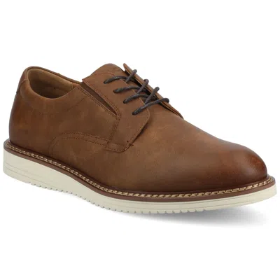 Vance Mens Killian Medium And Wide Width Plain Toe Casual Hybrid Dress Shoe In Brown