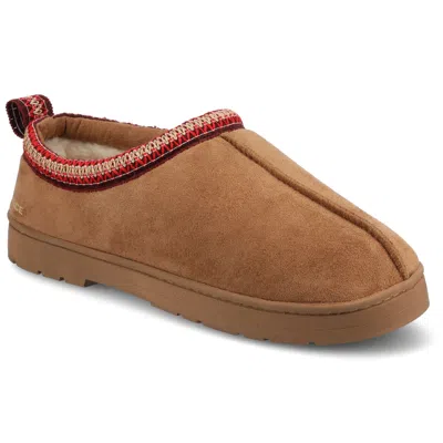 Vance Mens Wheeler Shearling Clog Slipper In Brown