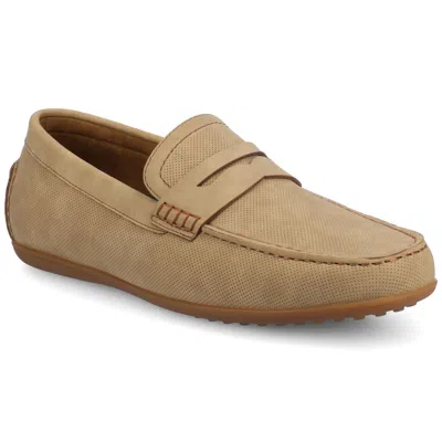 Vance Mens Yates Medium And Wide Width Perforated Slip-on Driving Penny Loafer In Multi