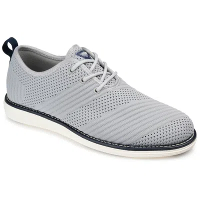 Vance Novak Medium And Wide Width Knit Dress Shoe In Gray