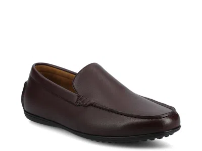 Vance Sergio Driving Loafer In Burgundy