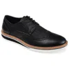 Vance Warrick Medium And Wide Width Wingtip Derby In Black
