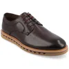 Vance William Plain Toe Derby In Blue