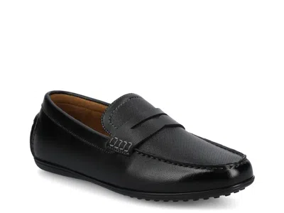 Vance Yates Penny Loafer In Black