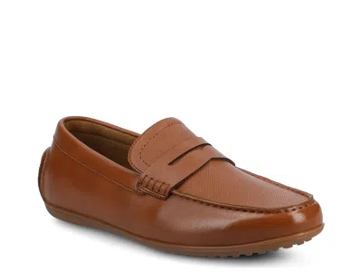 Vance Yates Penny Loafer In Brown