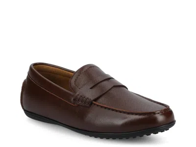 Vance Yates Penny Loafer In Brown