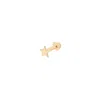 Vanchi Women's 14k Solid Yellow Gold Mini Star Flat Back Stud In Gold