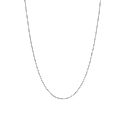 Vanchi Women's Alba Tennis Necklace In Silver In Gray