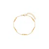Vanchi Women's Bamboo Chain Bracelet In Gold In Gold