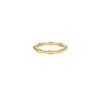 Vanchi Women's Bamboo Ring In Gold In Gold