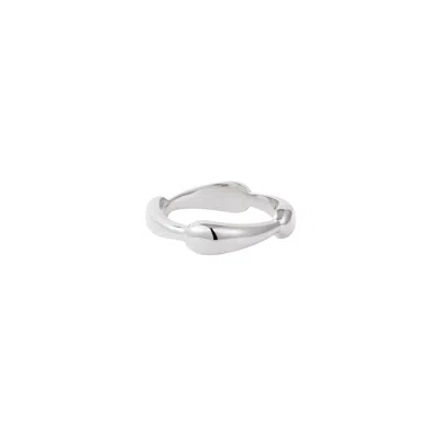 Vanchi Women's Colette Link Droop Ring In Silver