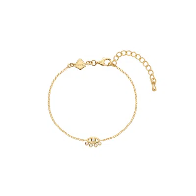 Vanchi Women's Defender Evil Eye Bracelet In Gold