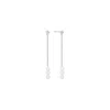 Vanchi Women's Eden Trio Pearl Drop Earrings In Silver In Silver