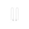 Vanchi Women's Eira Pearl Drop Threader Earrings In Silver In Silver