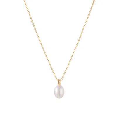 Vanchi Women's Freshwater Pearl Necklace In Gold
