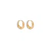 Vanchi Women's Gold / Silver Gia Reversible 2 Tone Chubby Hoop Earrings In Multi