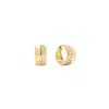 Vanchi Women's Juni Pavé Chunky Huggie Earrings In Gold In Gold
