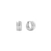 Vanchi Women's Juni Pavé Chunky Huggie Earrings In Silver In Silver