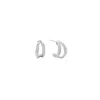 Vanchi Women's Nadine Pavé Twisted Stud Earrings In Silver In Silver