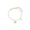 Vanchi Women's Nora Double Pendant Bracelet In Gold In Gold
