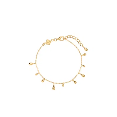 Vanchi Women's Rhea Molten Cascade Bracelet In Gold