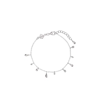 Vanchi Women's Rhea Molten Cascade Bracelet In Silver