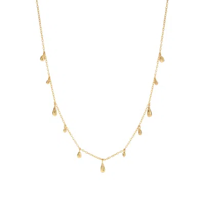 Vanchi Women's Rhea Molten Cascade Necklace In Gold