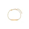 Vanchi Women's Viva La Vida Bar Chain Bracelet In Gold In Gold