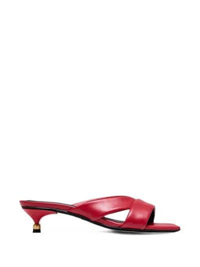 Vanda Novak Maya Crossover Sandals In Red