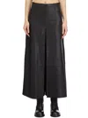 Vanderwilt Leather Pants Skirt In Black