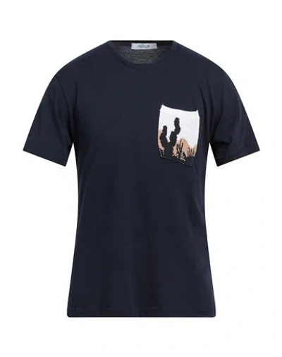 Vandom Man T-shirt Midnight Blue Size L Cotton