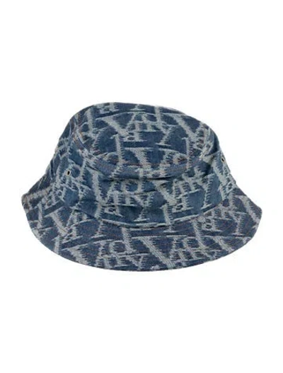 Pre-owned Vandy The Pink Denim Bucket Hat In Blue