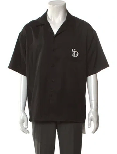Pre-owned Vandy The Pink Graphic Print Short Sleeve Shirt In Black