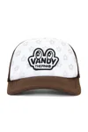 Vandythepink Eye Logo Patch Trucker Hat In Pattern