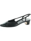 Vaneli Aliz Womens Slip On Slingback Heels In Black