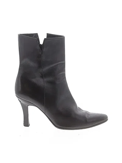 Pre-owned Vaneli Ankle Boots In Black