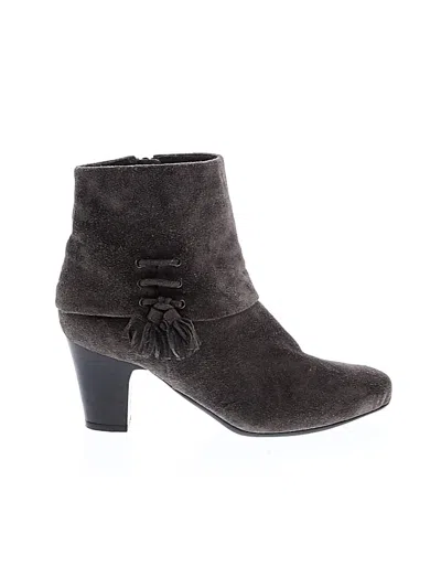 Pre-owned Vaneli Ankle Boots In Gray