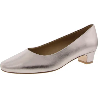 Vaneli Astyr Womens Round Toe Dressy Pumps In Gold