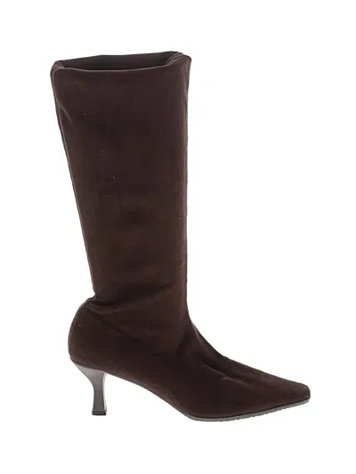 Pre-owned Vaneli Boots In Brown