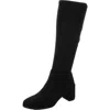 Vaneli Ilona Womens Block Heel Suede Knee-high Boots In Black