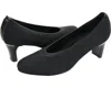 Vaneli Darrie Pump Women's 10 Black Stretch Knit Block Heel Slip On Shoes Fzp199 In Black