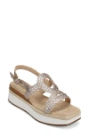 Vaneli Emalia Platform Wedge Sandal In Shell