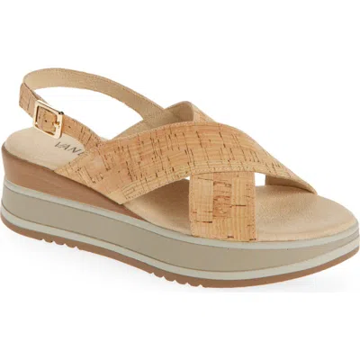 Vaneli Enis Slingback Wedge Sandal In Natural